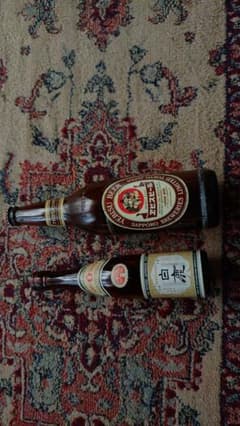 レトロ空き瓶 2本セット ヱビスビール 白鹿のサムネイル