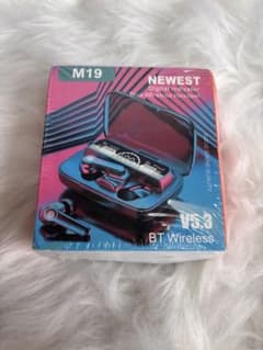【新品未開封】M19 ワイヤレスイヤホン Bluetooth 5.3のサムネイル