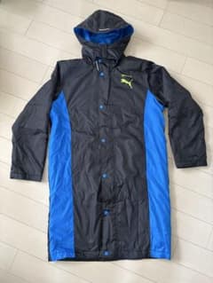160cm PUMA ベンチコート ブラック ブルーのサムネイル