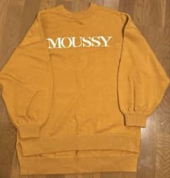 MOUSSY オレンジ 長袖ニット　　ワンピのサムネイル