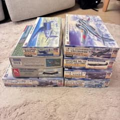 1/72 大戦機プラモデル 7点セットのサムネイル