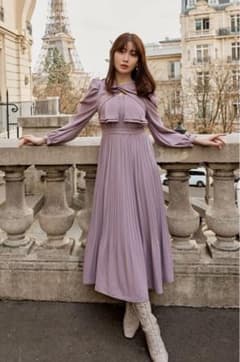 Herlipto ラベンダー プリーツワンピースのサムネイル