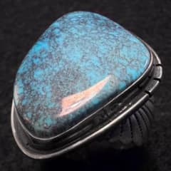 希少 Navajo ナバホ スパイダーウェブ ハイグレード ターコイズ リング 希少 Navajo ナバホ スパイダーウェブ ハイグレード ターコイズ リング