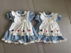 Cottoli Disney 앨리스 원피스 90 95 쌍둥이 나이코
