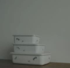 ミナペルホネンchouchoレクタングル深型保存容器タッパー新品3点野田