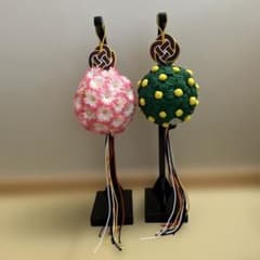 新品　桜橘　雛祭り 花飾り 2点セット　雛人形　つるし飾り　雛道具のサムネイル