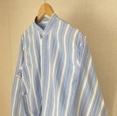 JIL SANDER ジルサンダー マンダリンカラー ストライプシャツ 38