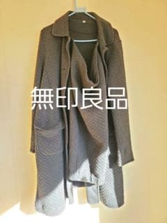 キルティング　ママコート　無印　M-L　抱っこ用　アウターのサムネイル