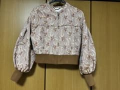Lily Brown 花柄 ジャガード ブルゾンのサムネイル