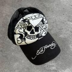 Ed Hardy スカル メッシュキャップ 平成 y2k grange - メルカリ