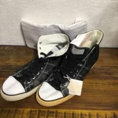 Visvim レザーハイカットスニーカー　焼けあり特価のサムネイル