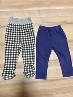 パンツ レギンス　80cm 2着セットのサムネイル