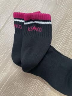 KENKO テニス ソックス ブラック×ピンクのサムネイル