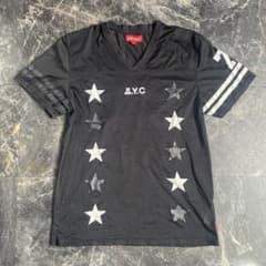 ASPHALT ブラック 星柄 Tシャツ Lサイズのサムネイル