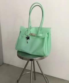 人気 JellyFirkinゼリーバック ショルダーバック グリーン一点 美品