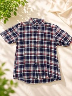 CHAPS チャップス 90s ヴィンテージ 半袖 ワイ シャツ チェックのサムネイル