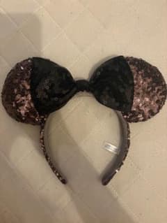 ディズニー カチューシャ スパンコール ブラックのサムネイル