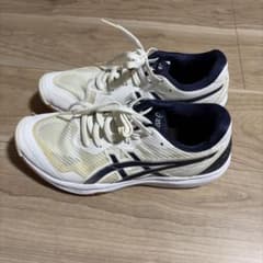 asics バレーボールシューズ ホワイト ネイビー25.5㎝のサムネイル