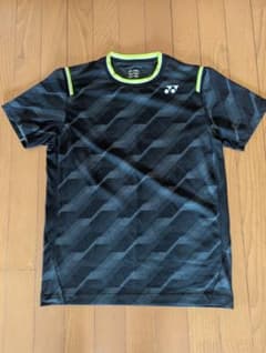 YONEX バドミントンシャツ M 黒/緑のサムネイル