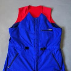 ラインド キャプリーン パタゴニア 【希少】91年 シェルドビブ キャプリーン シェルド パタゴニア ☆ USA製 80s - patagonia USA製 XL スキー