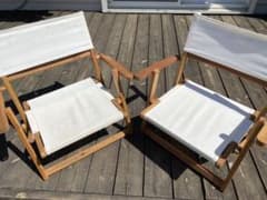 ニトリ　ローチェア　２脚セット　キャンプのサムネイル