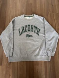 LACOSTE ×BEAMS別注 グレー トレーナー US Lサイズのサムネイル