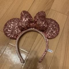 ディズニーランド カチューシャピンクゴールド スパンコールのサムネイル
