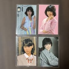 昭和アイドル 松田聖子 ラミネートカード4枚セット - メルカリ