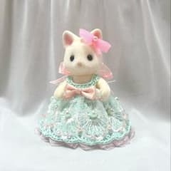 シルバニアファミリー ハンドメイド 服 女の子 ドレスのサムネイル