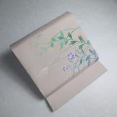 正絹 夏 名古屋帯 絽 友禅 和 草花図案 作家物 逸品 正絹 夏 名古屋帯 絽 友禅 和 草花図案 作家物 逸品 - メルカリ