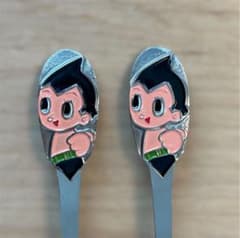 【極美品】鉄腕アトム フォーク 2本セット 旧虫プロ 1960年代 昭和レトロのサムネイル