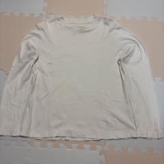 無印良品　ホワイト 長袖 Tシャツ レディースLサイズのサムネイル