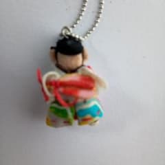 ハンドメイド 布製 行司さん キーホルダーのサムネイル