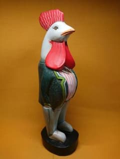 Vintage Art Chicken Figurine Ornament, Interior Decor, Craftwork, Fine Art A3453