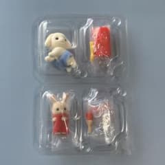 シルバニアくじ♡赤ちゃん工作♡みるくウサギ♡フローラウサギ♡未開封のサムネイル