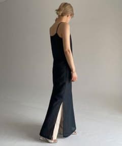 ENOF / SHEER CAMISOLE ONEPIECE 黒のサムネイル