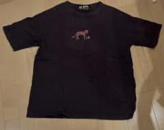 gol. 半袖Tシャツ ヒョウ柄刺繍 ブラックのサムネイル