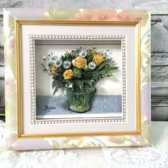 シャドーボックス ハンドメイド 立体装飾 薔薇 シャドウボックス 花束