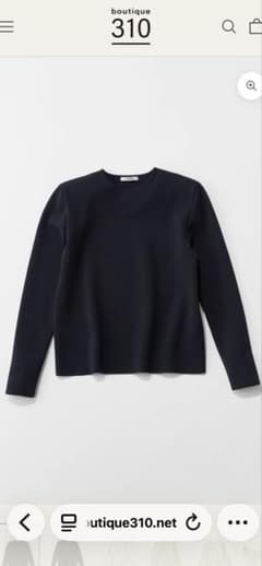 SLONE boutique310 肩で魅せるニット　佐藤佳菜子　ブラック 佐藤佳菜子さん肩で魅せるニットネイビー新品バッグスローン - メルカリ