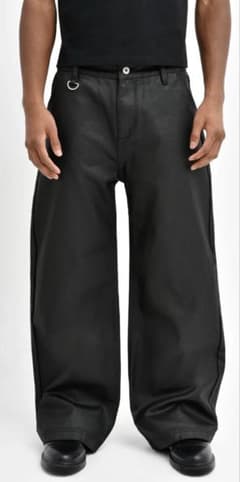 asapmode StackedOilCoatingLooseFitPantsのサムネイル