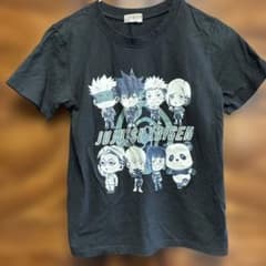 Jujutsu Kaisen character T-shirt, black. ☆Approximately 39cm wide and 51cm long.