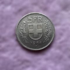 スイス 5フラン 硬貨 1968年 - メルカリ