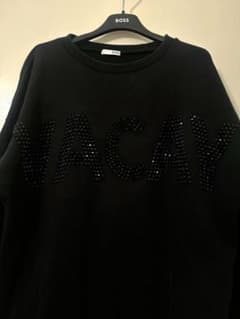 GYDA VACAY ビジュー スウェット トレーナー ブラックのサムネイル