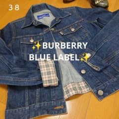BURBERRYBLUE LABEL✨バーバリーチェック✨Gジャン✨38 - メルカリ