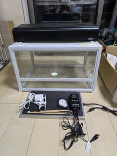 爬虫類倶楽部ホワイトタンク60✕45✕36のフルセット本日限り値下げのサムネイル
