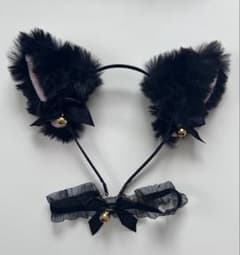 猫耳カチューシャ ブラックのサムネイル