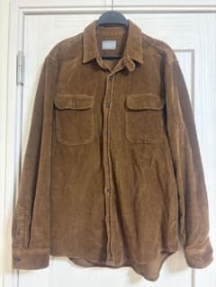 ZARA MAN コーデュロイブラウンシャツ　Lのサムネイル