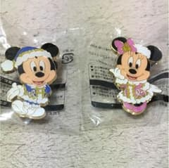 ディズニー ミッキー ミニー ピンバッチ 【アブールバザール】のサムネイル