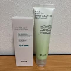 [신품, 미사용] COSRX 페이스 워시 선크림 세트