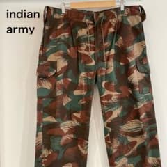 インド軍】カーゴパンツ リメイク ブラッシュストロークカモ ワイド